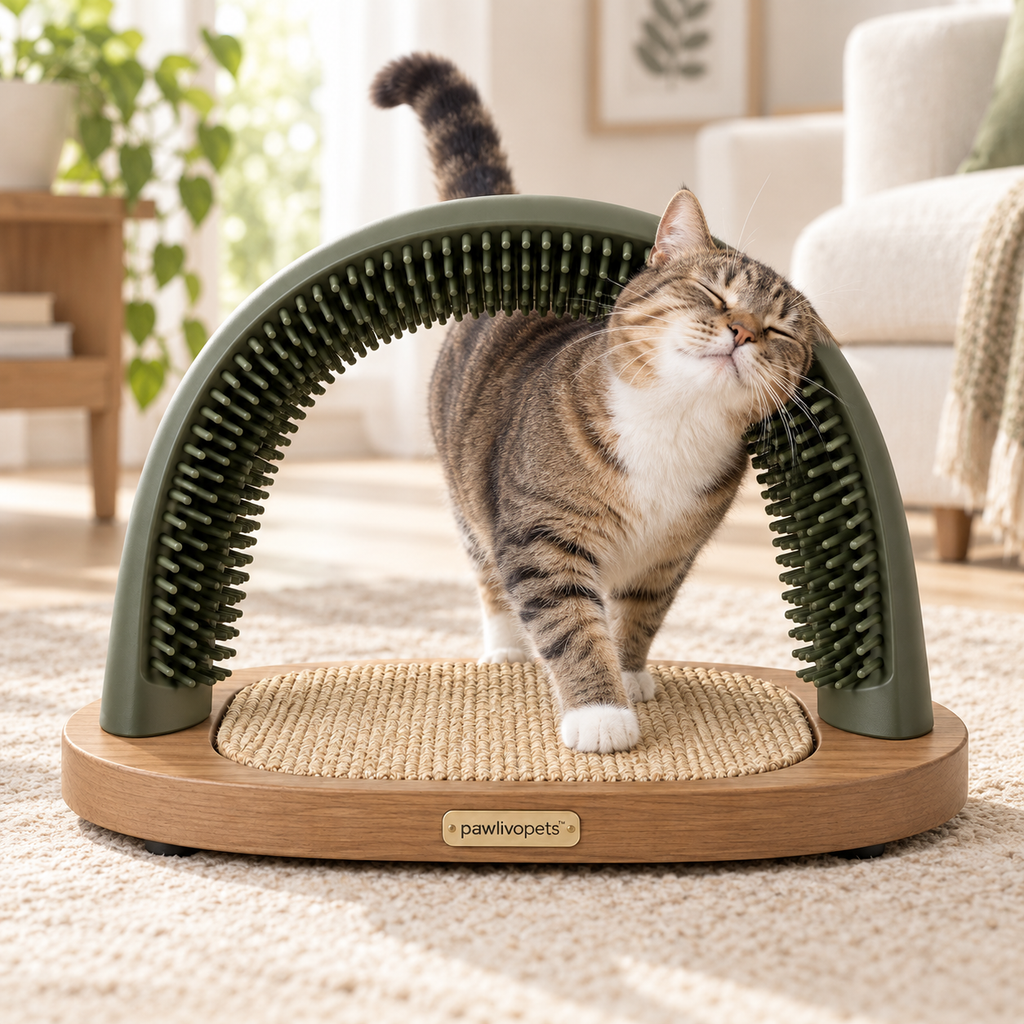 Pawlivopets™  Self-Grooming & Scratch Station