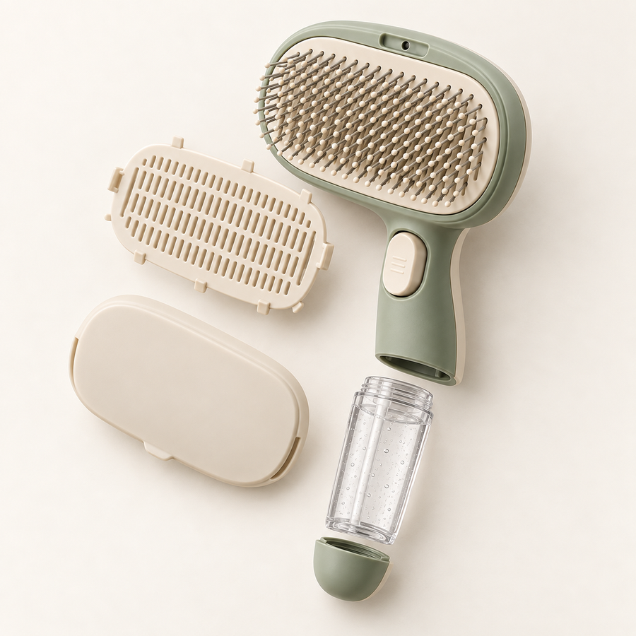 Pawlivopets™  MistEase 3-in-1 Grooming Brush