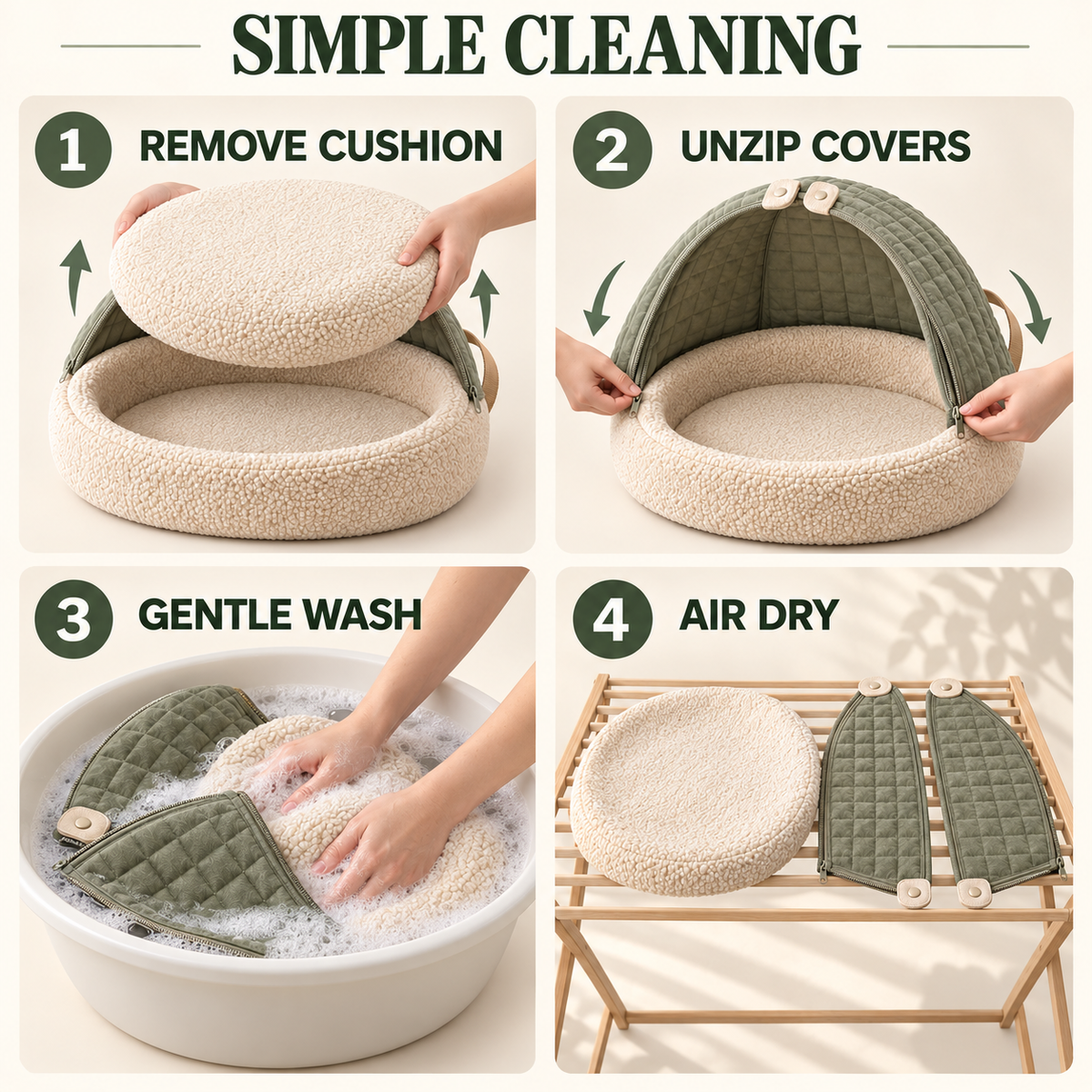 Pawlivopets™  CalmCove 3-in-1 Convertible Pet Bed
