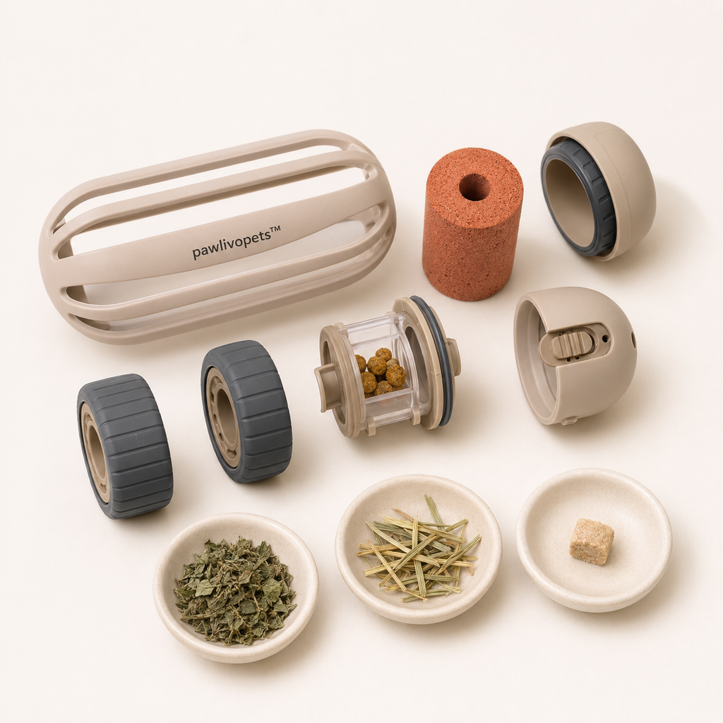 Pawlivopets™ ScentTrail Adventure Roller – Customizable Scent & Treat Enrichment Toy