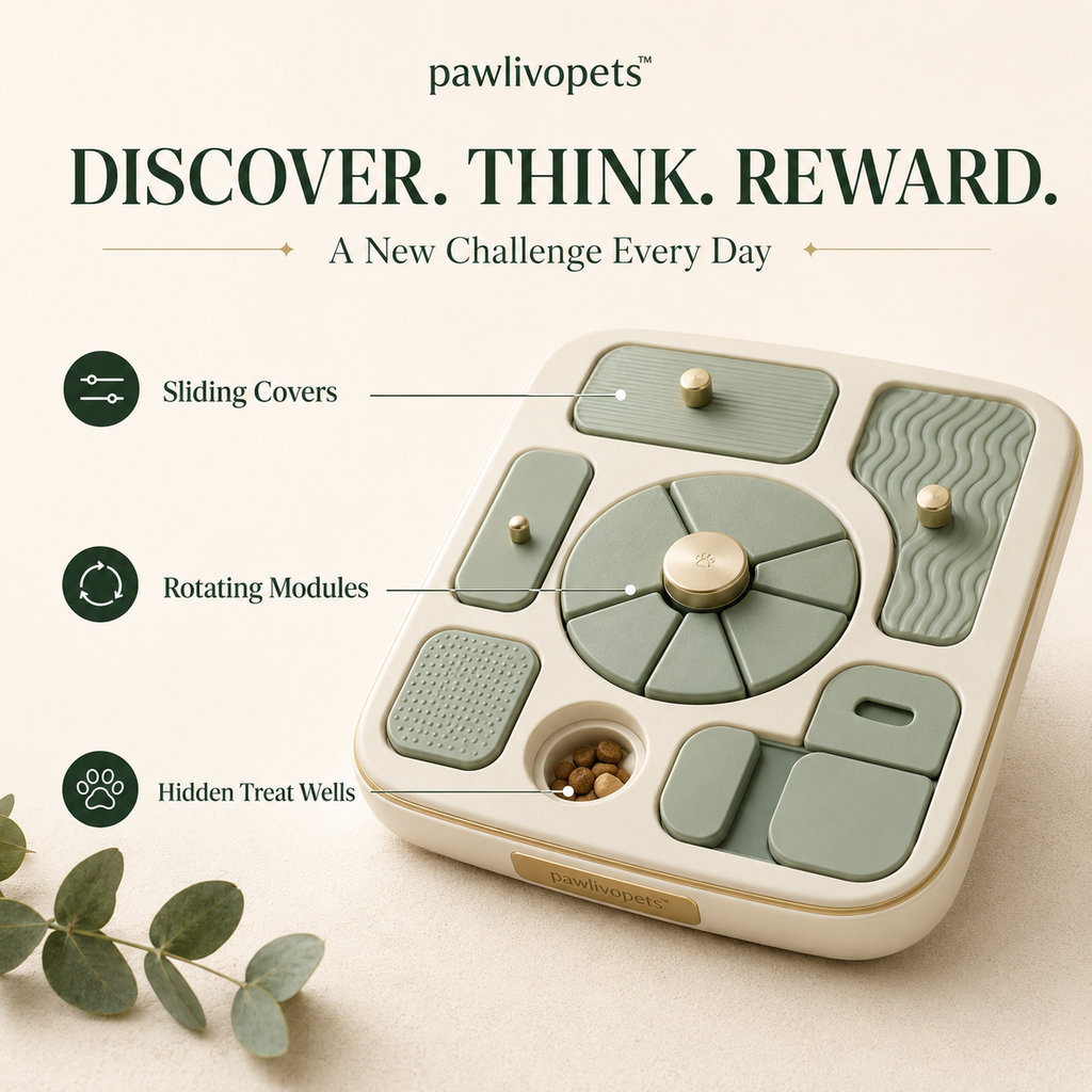 Pawlivopets™ Modular Forage Quest Board – Multi-Species Interactive Puzzle Feeder