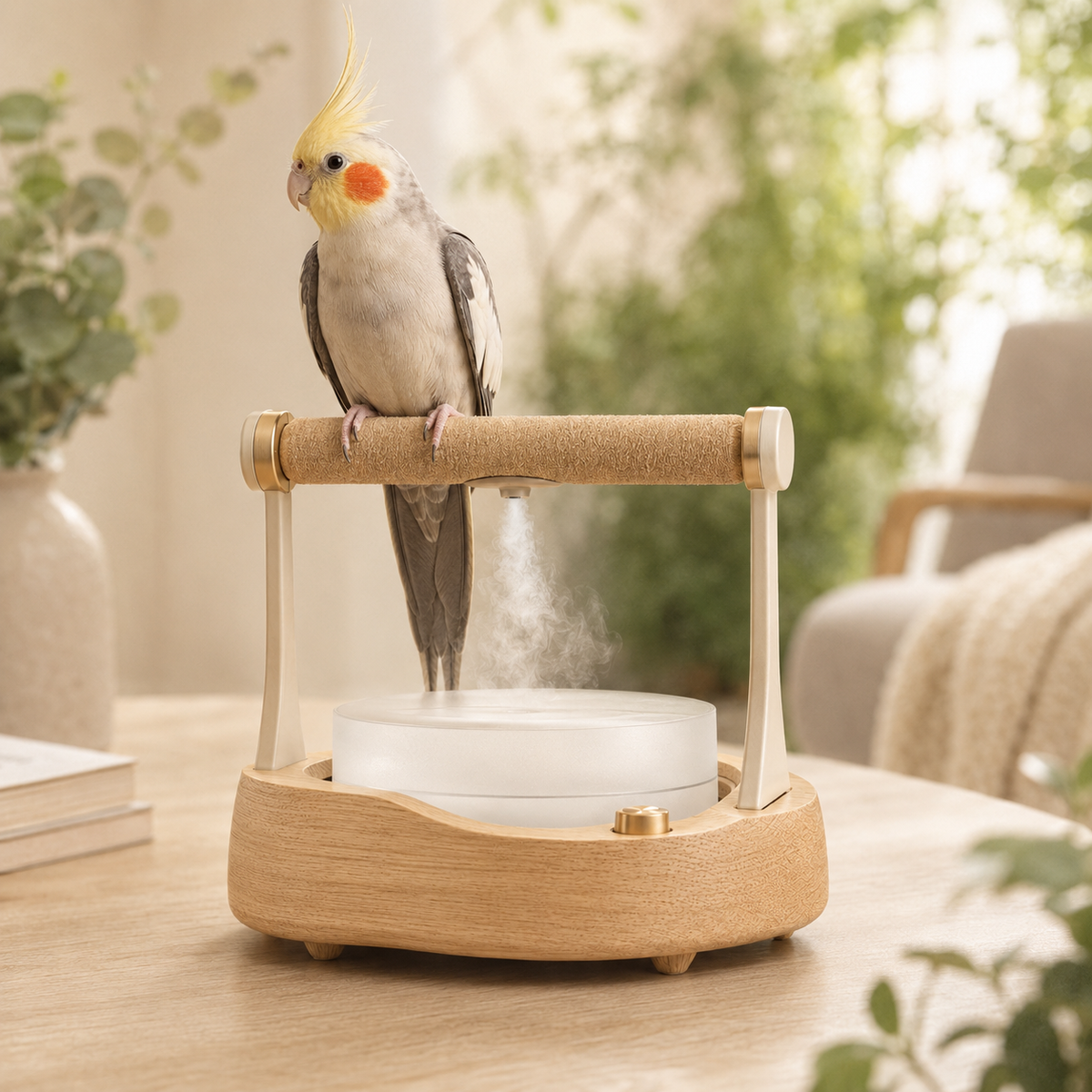 Pawlivopets™ AeroMist Feather Care Perch