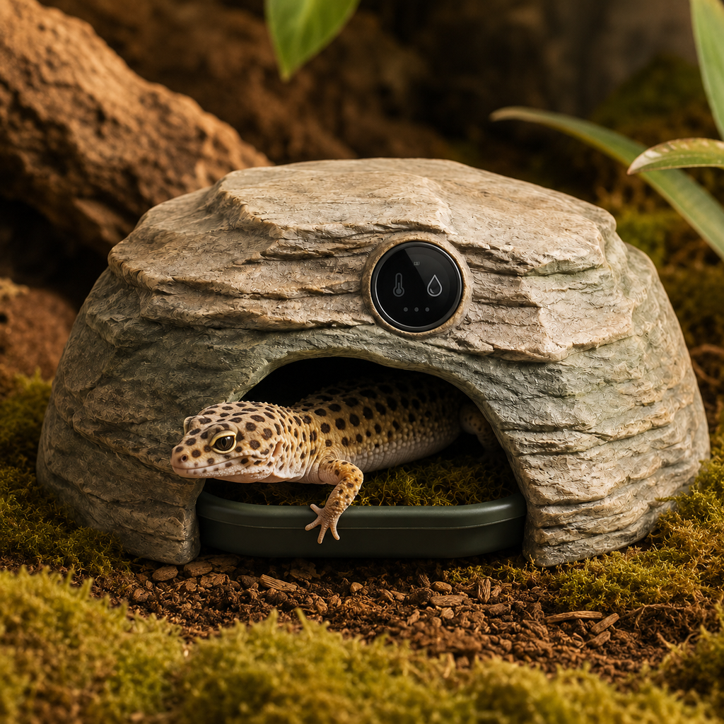 Pawlivopets™ TerraSense Climate Monitoring Reptile Hide
