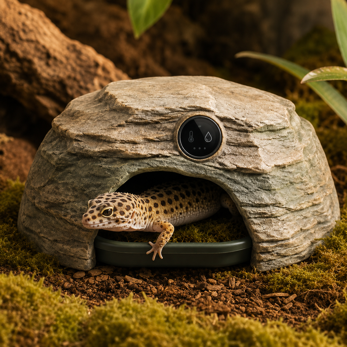 Pawlivopets™ TerraSense Climate Monitoring Reptile Hide
