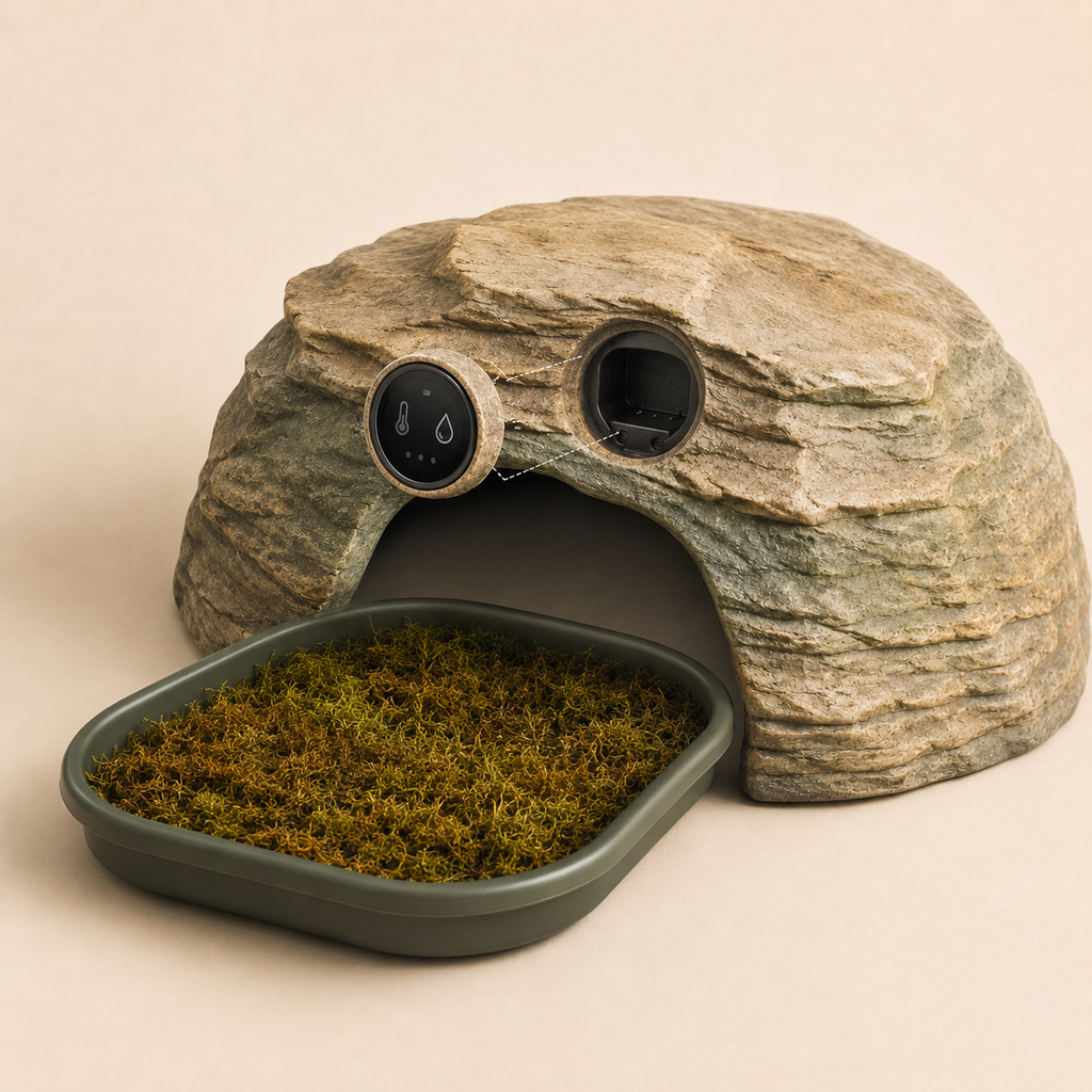 Pawlivopets™ TerraSense Climate Monitoring Reptile Hide