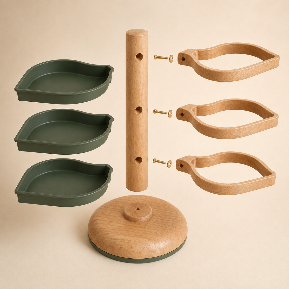 Pawlivopets™ SpinLeaf 360° Rotating Forage Tower