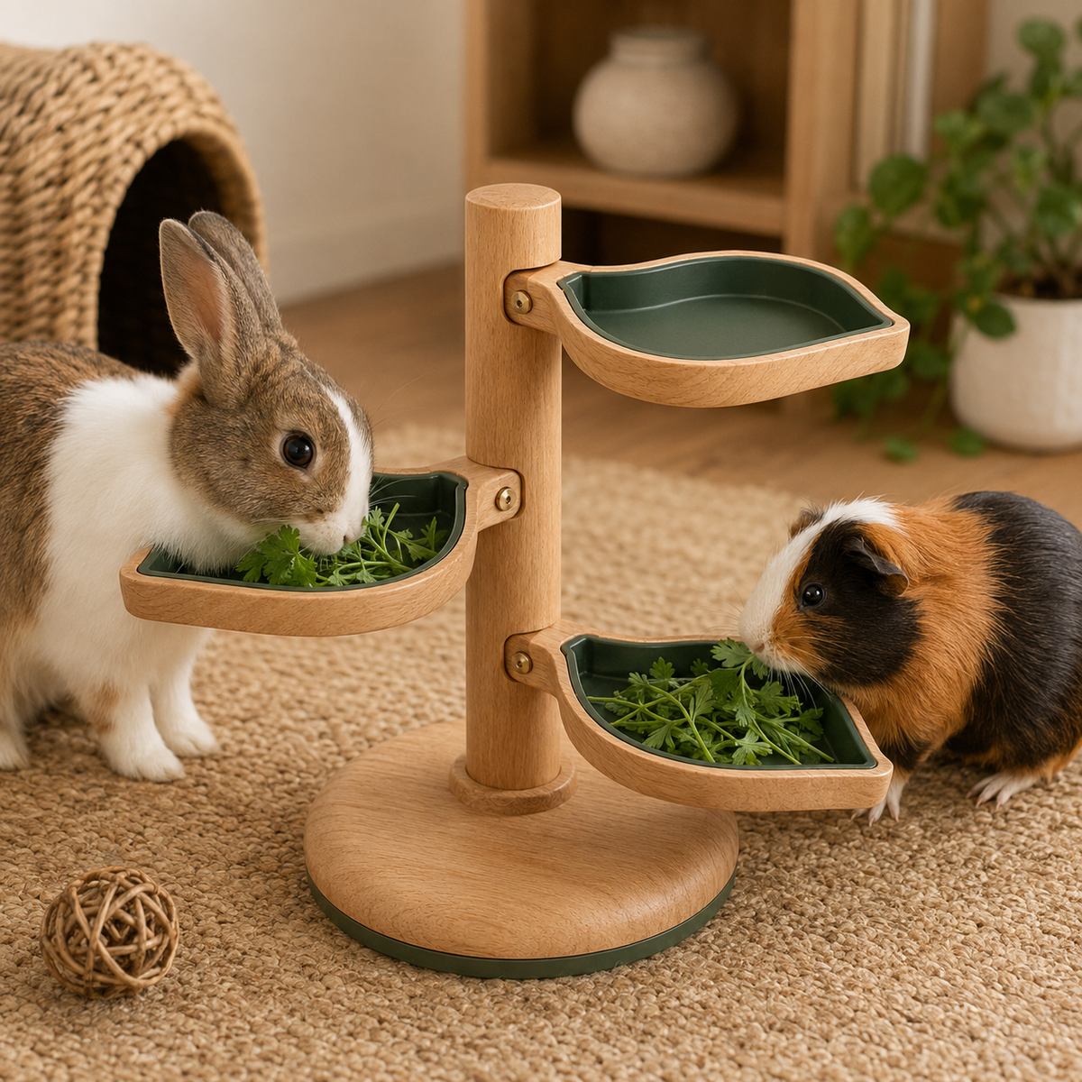 Pawlivopets™ SpinLeaf 360° Rotating Forage Tower