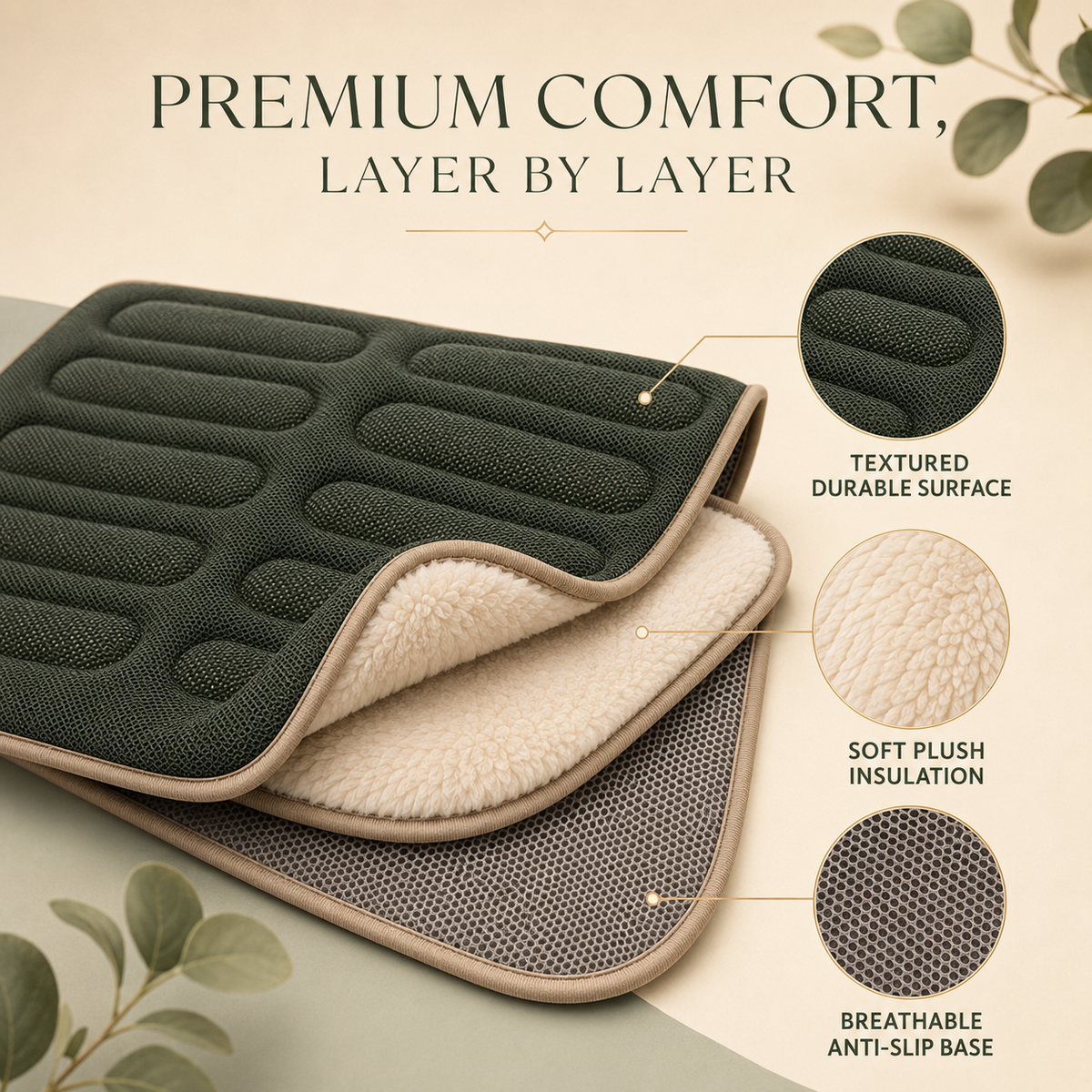 Pawlivopets™ DualTherm Reversible Massage Comfort Mat