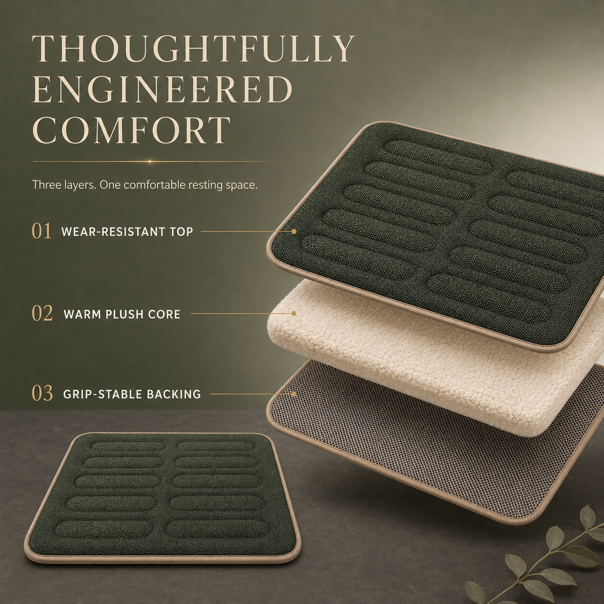 Pawlivopets™ DualTherm Reversible Massage Comfort Mat