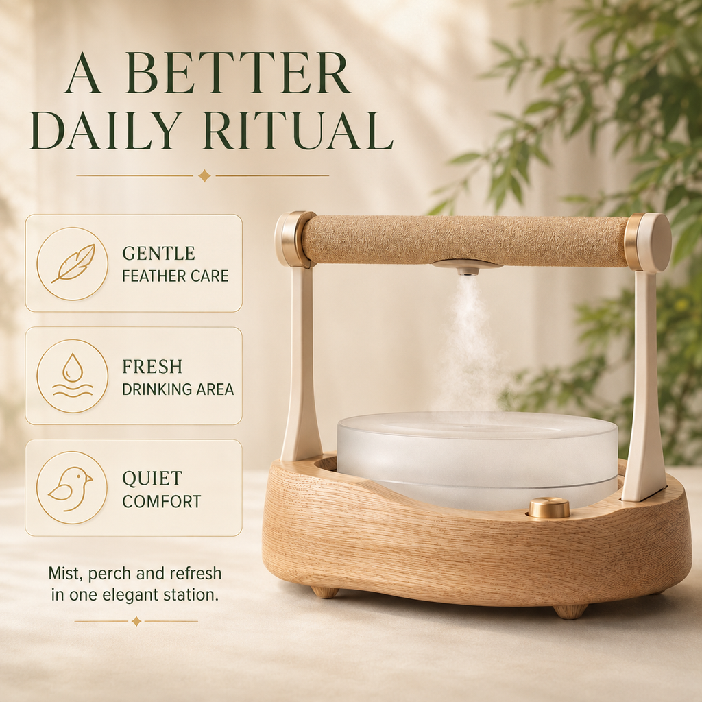 Pawlivopets™ AeroMist Feather Care Perch