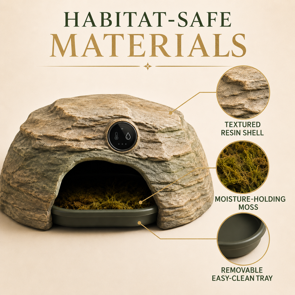 Pawlivopets™ TerraSense Climate Monitoring Reptile Hide