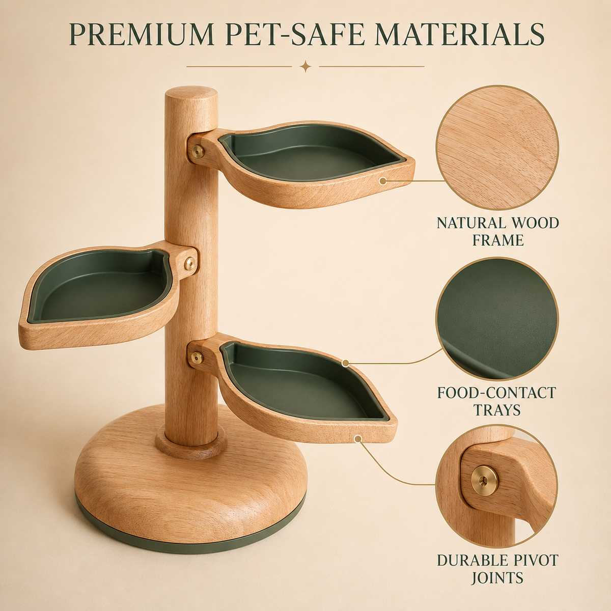 Pawlivopets™ SpinLeaf 360° Rotating Forage Tower