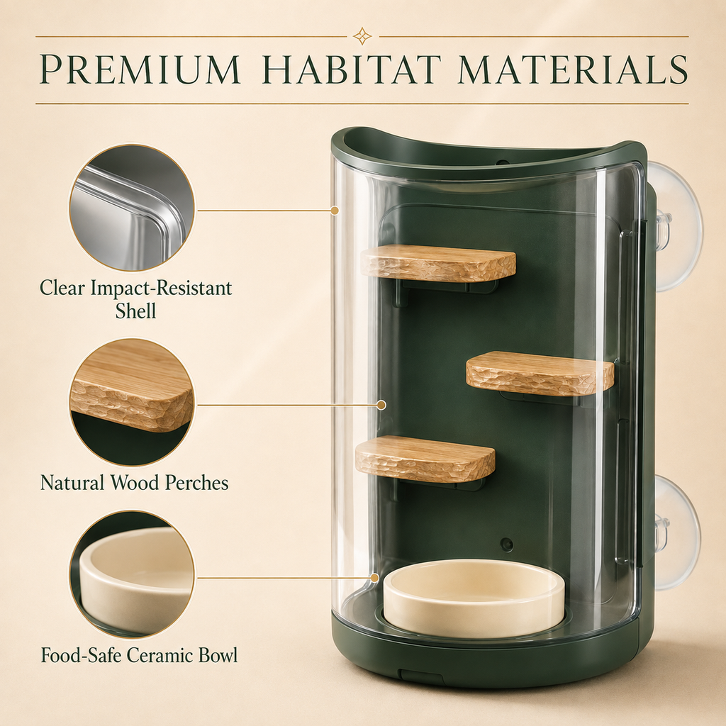 Pawlivopets™ BugView Wall-Mounted Live Feeder Station