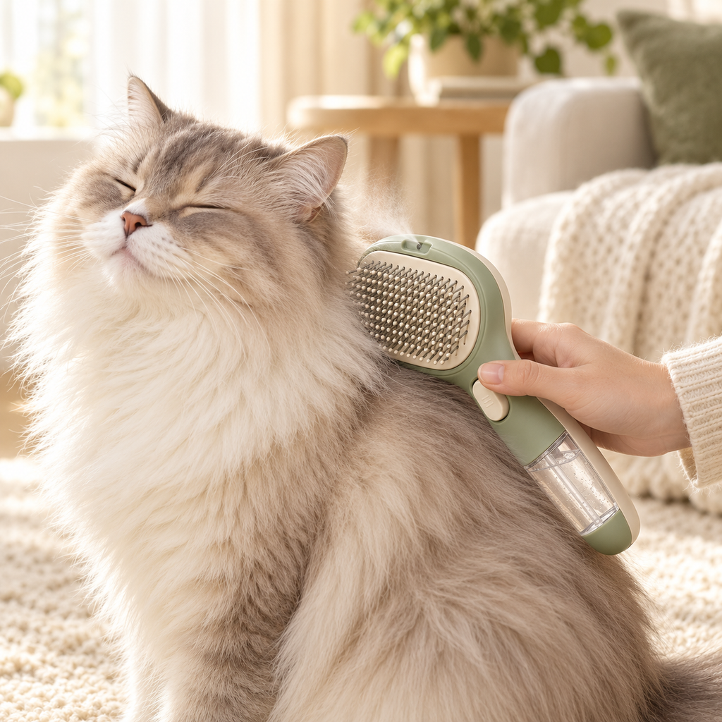 Pawlivopets™  MistEase 3-in-1 Grooming Brush