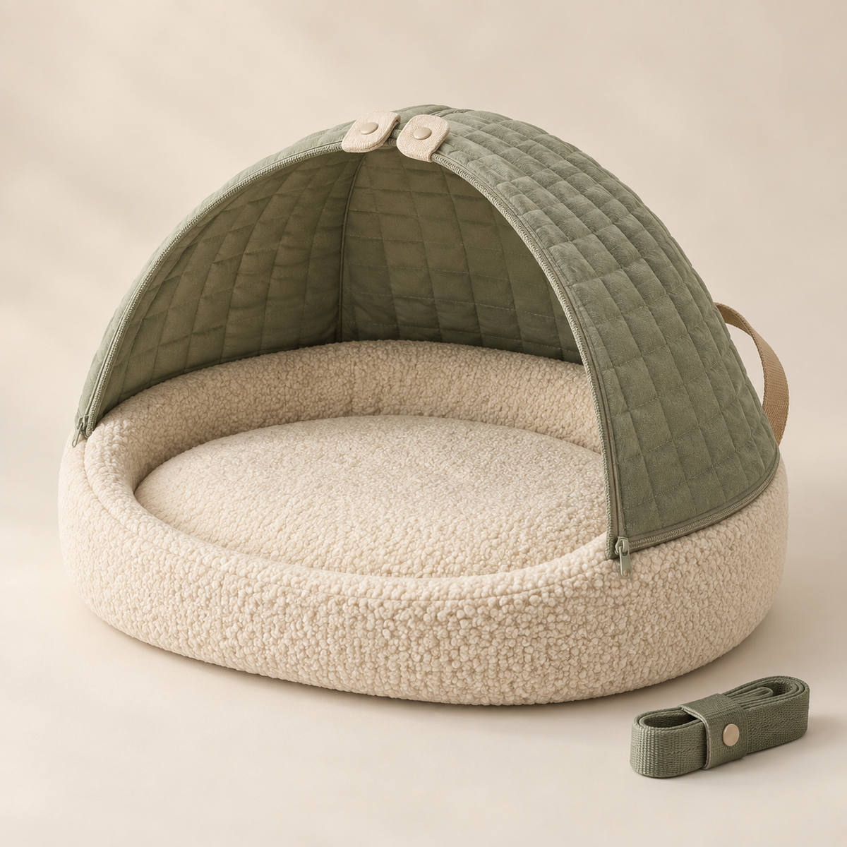 Pawlivopets™  CalmCove 3-in-1 Convertible Pet Bed