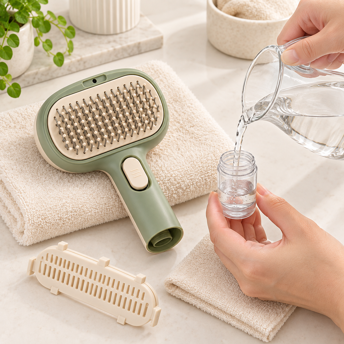 Pawlivopets™  MistEase 3-in-1 Grooming Brush