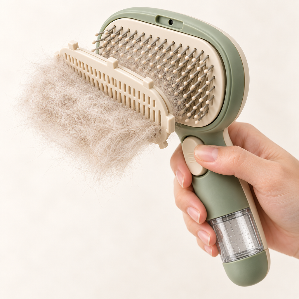 Pawlivopets™  MistEase 3-in-1 Grooming Brush