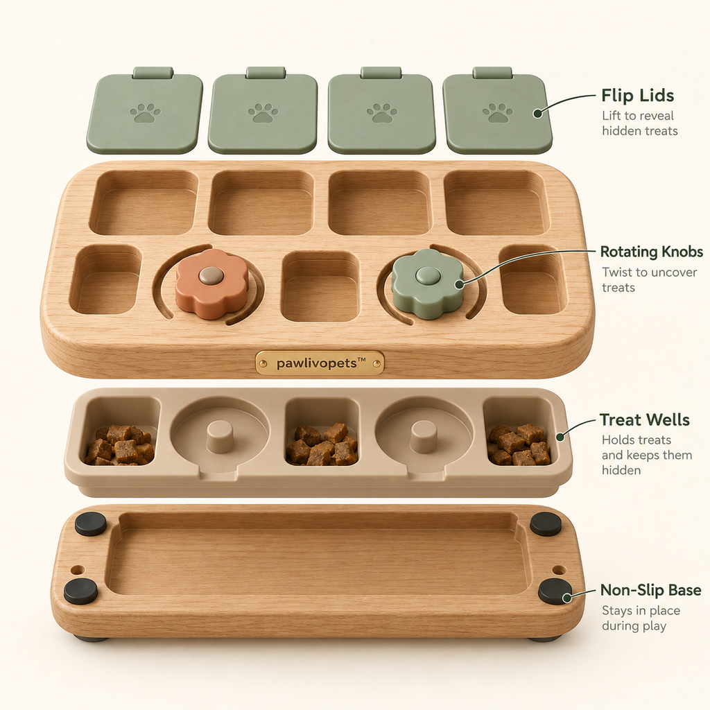 Pawlivopets™  TreatQuest Interactive Puzzle Board