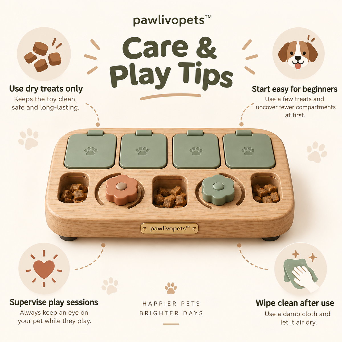 Pawlivopets™  TreatQuest Interactive Puzzle Board